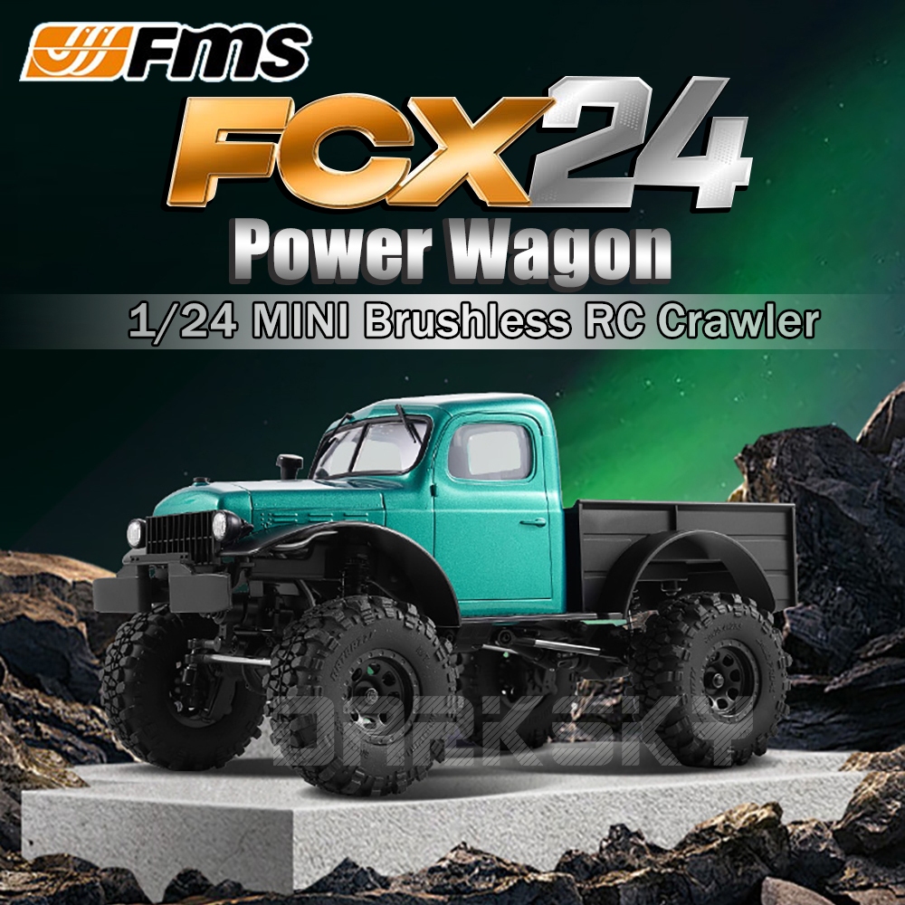 FMS FCX24 Power Wagon Burshless RTR 1/24 RC รีโมทคอนโทรลไฟฟ้ารุ่นรถ MINI Crawler ผู้ใหญ่ของเล่นเด็ก