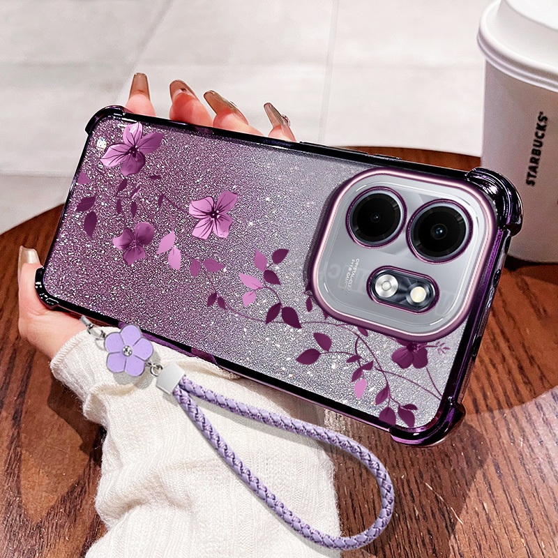 ปลอกสําหรับ Infinix Smart 9 HD Hot 60i 50i Hot 60 50 Pro Plus 4G 5G X6531B X6728B X6532C ดอกไม้เถาดอ