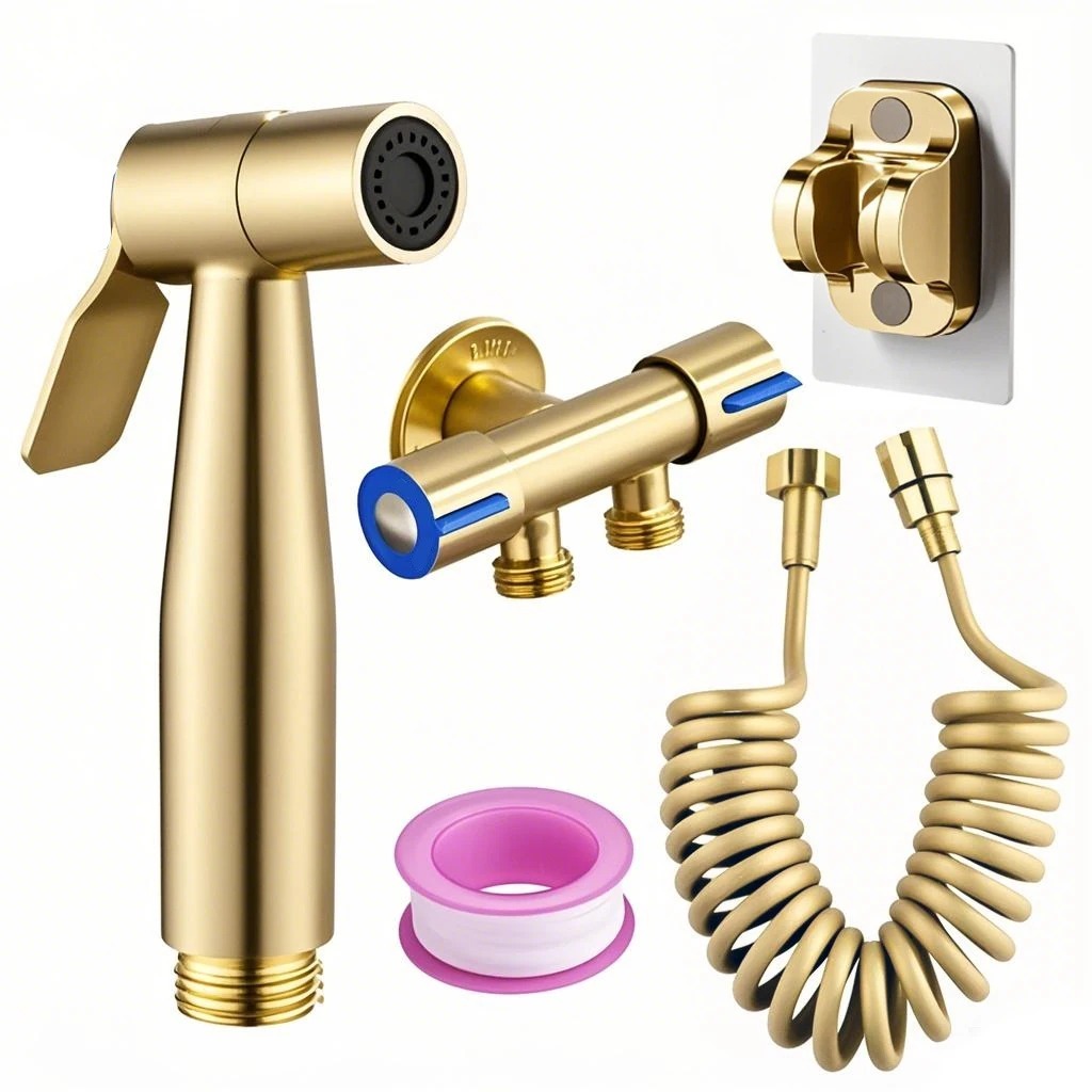 【จัดส่งจากไทย】DDhome ชุดสายฉีดชำระสแตนเลส สายฉีดก้น หัวชำระ หัวฉีดชำระสแตนเลสSUS304