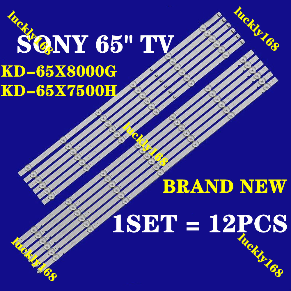 ใหม่ 12 ชิ้น = 6 ชุด LED backlight Strip สําหรับ Sony KD-65X8000G KD-65X7500H Strip LED I-6500SY8013