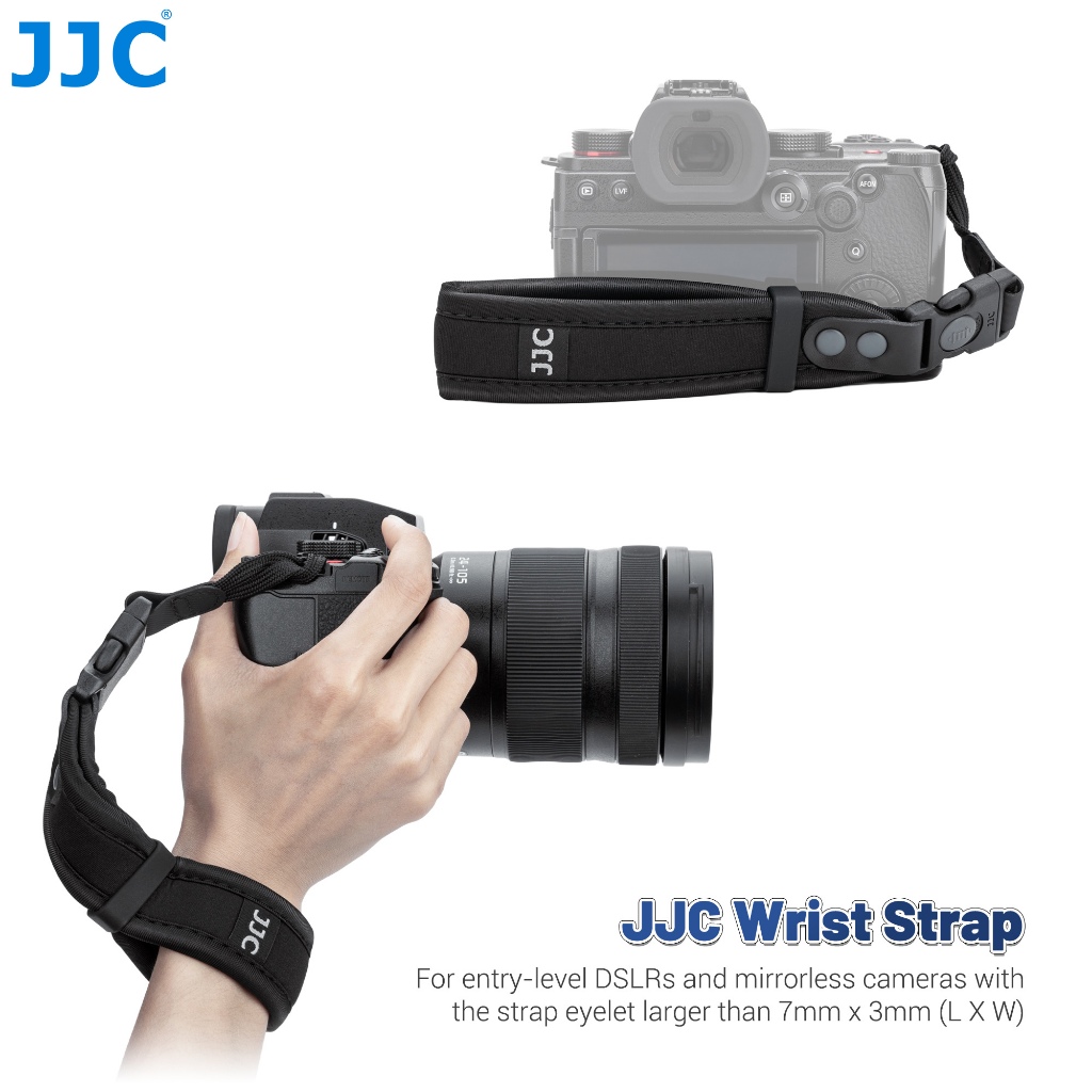 JJC สายรัดข้อมือกล้องแบบปรับได้ Quick Release สายคล้องมือสําหรับ Sony A7C II A7IV A7 III A7R V A7S I