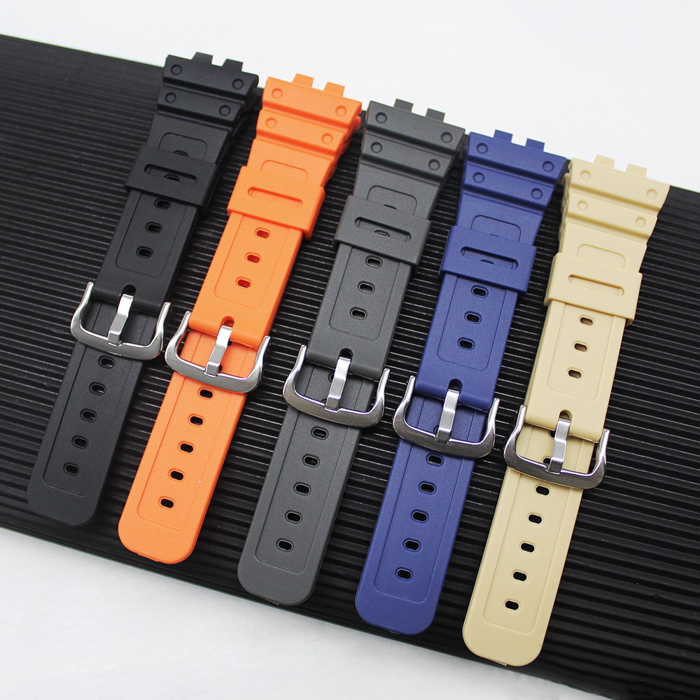 สายนาฬิกาสําหรับ GMW-B5000 GM-B2100 สายนาฬิกาเรซินแบบนุ่มหัวเข็มขัดสายรัดข้อมือกันน้ํา