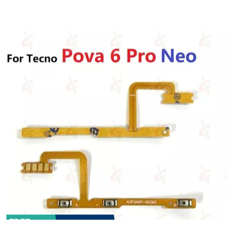 ปุ่มสวิตช์ไฟ flex สําหรับ Tecno Pova 6 Pro Neo LI6 LI7 LI9