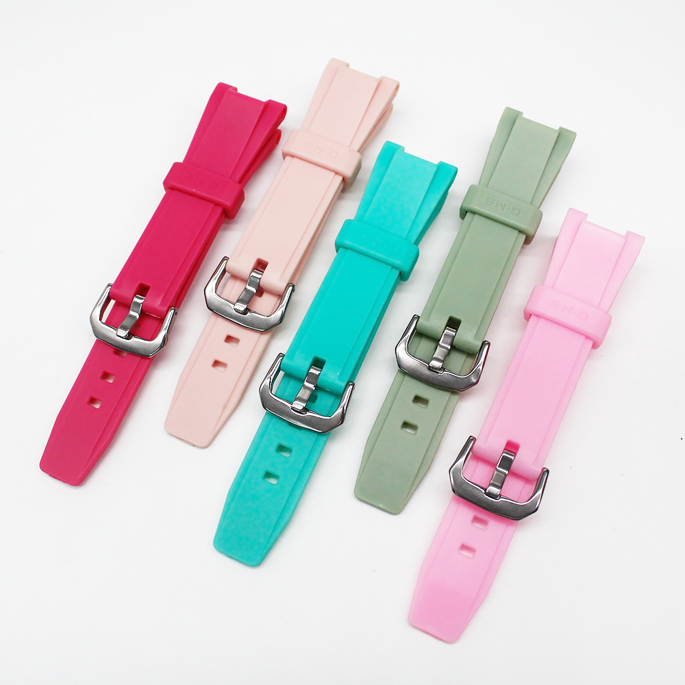 สายนาฬิกาสําหรับ MSG-S200G-4 / 1A / 5A MSG-W200 Soft เรซิ่น TPU Watchband Pin Buckle สายรัดข้อมือสร้อยข้อมือเข็มขัดกีฬากันน้ําพร้อมเครื่องมือ