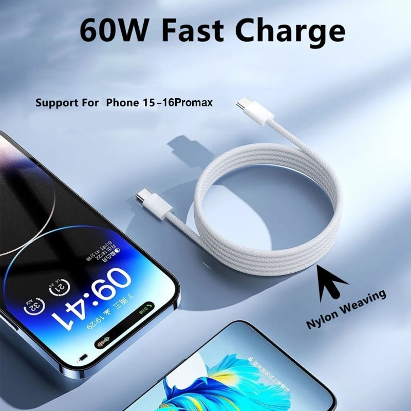 สายชาร์จ ชาร์จไว PD 20W หัวชาร์จ สายชาต type c to c รองรับ i15-16ProMax / Pad เปลี่ยนคืนฟรีได้ภายใน 2 ปี - รูปที่ 2