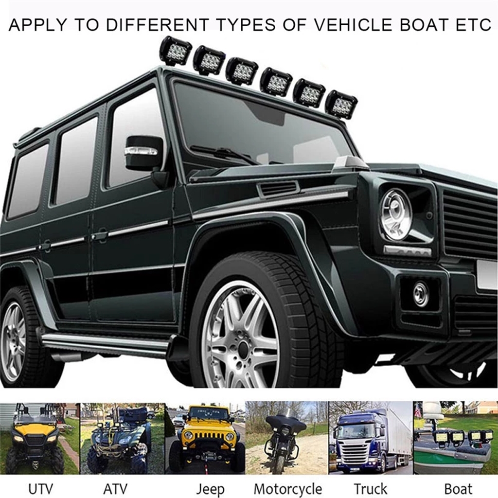 เเพค 2 ชิ้น LED SPOT BEAM US 60W ไฟสปอร์ตไลท์รถยนต์ ไฟหน้ารถ ไฟท้าย 12V เเสงขาว - รูปที่ 2