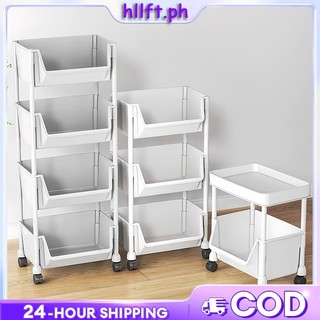 Trolley Cart Organizer 3/4/5 Tier Storage Organizer Moving Rack Trolley Rack Trolley Organizer Cart