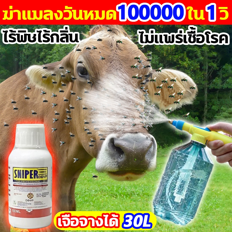 ยาฉีดไล่แมลงวัน 30L อ่อนโยน ไม่ระคายเคือง ฆ่าเห็บหมัด แมลงสาบ ยุง มด