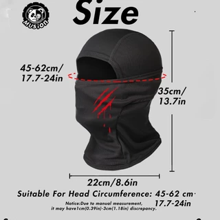 Musion หน้ากากขี่ UV Protection Breathable Cooling Neck Gaiter สําหรับขี่จักรยาน