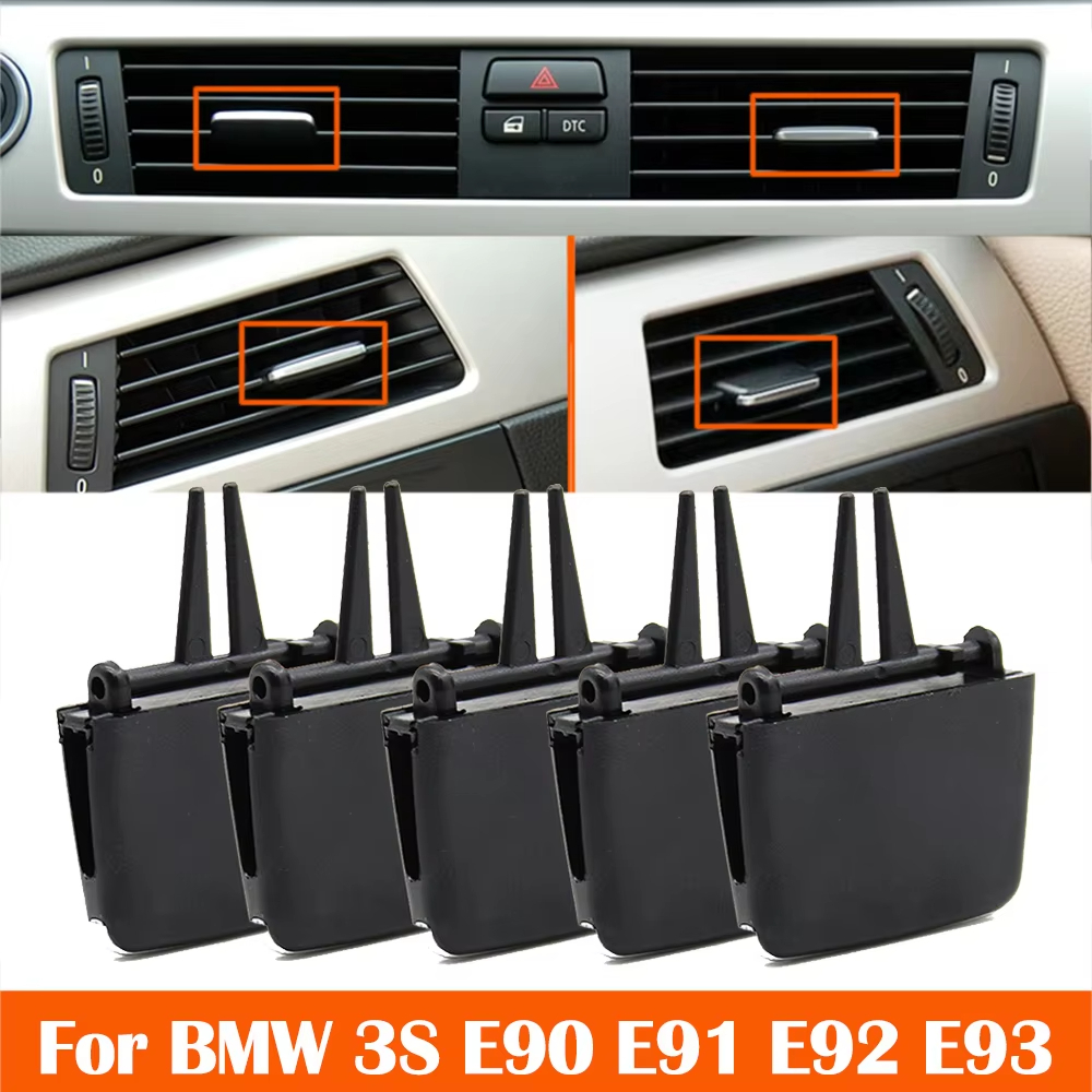 รถด้านหน้าซ้ายขวา A/C Air Conditioner Vent Outlet Tab Slider คลิปชุดซ่อมสําหรับ BMW 3 Series E90 E91 E92 2005-2012