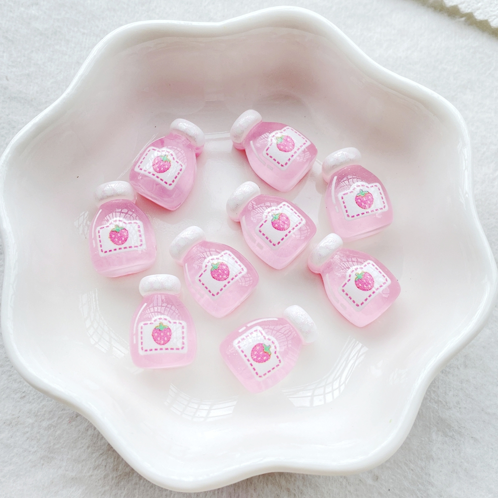 20 ชิ้นผสมเล็บเรซิ่นมินิ 3ง ผลไม้เครื่องดื่มขวดตกแต่งเล็บ ทําเอง หัตถกรรมตกแต่งเล็บ 3ง เครื่องประดับ - รูปที่ 4