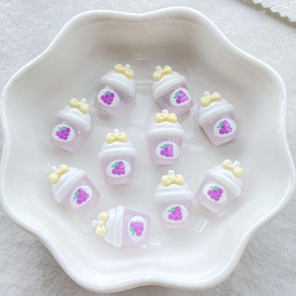 20 ชิ้นผสมเล็บเรซิ่นมินิ 3ง ผลไม้เครื่องดื่มขวดตกแต่งเล็บ ทําเอง หัตถกรรมตกแต่งเล็บ 3ง เครื่องประดับ - รูปที่ 5