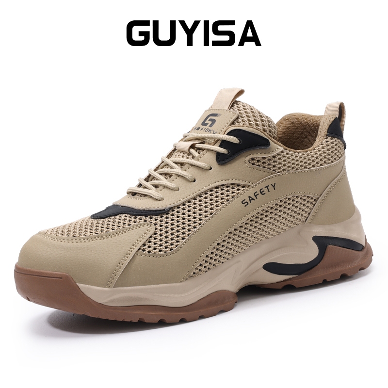 GUYISA ฤดูร้อนรองเท้านิรภัยรองเท้าช่างไฟฟ้าฉนวนกันความร้อนพลาสติกนิ้วเท้าไม่มีโลหะ CN37-45 5005KV