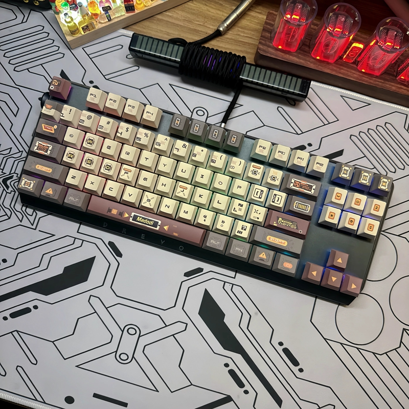 Keycap เฉพาะWanderer Theme Keycap 125 คีย์โปรไฟล์เชอร์รี่ PBT ระเหิดสําหรับ Cherry MX Switch คีย์บอร
