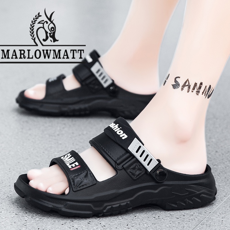 Marlowmatt รองเท้าแตะผู้ชายฤดูร้อนกันน้ํากันลื่นรองเท้าแตะสองสวมกลางแจ้ง 2025 เท