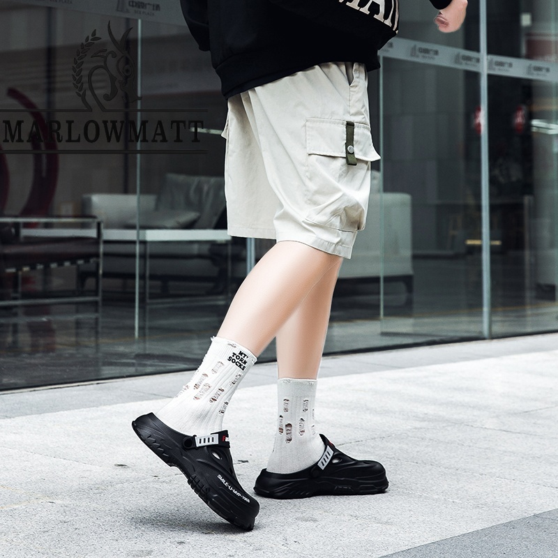 Marlowmatt รองเท้าแตะผู้ชายอินเทรนด์ Big Toe รองเท้าแตะรองเท้ากันน้ํากันลื่นป้องกันกลิ่น - รูปที่ 2