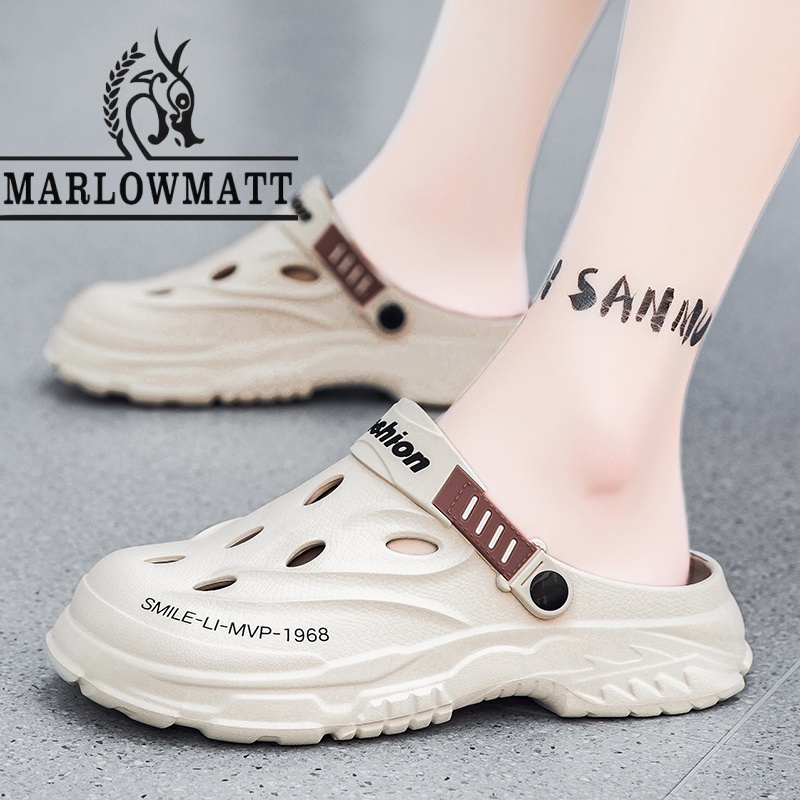 Marlowmatt รองเท้าแตะผู้ชายอินเทรนด์ Big Toe รองเท้าแตะรองเท้ากันน้ํากันลื่นป้องกันกลิ่น - รูปที่ 7