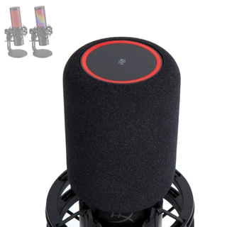QuadCast 2 Mic Pop Filter, Mic Windscreen เข้ากันได้กับไมโครโฟน HyperX QuadCast 2/2 S - Noise Foam ลดเสียงรบกวน, คุณภาพเสียงที่ได้รับการปรับปรุงแล้ว
