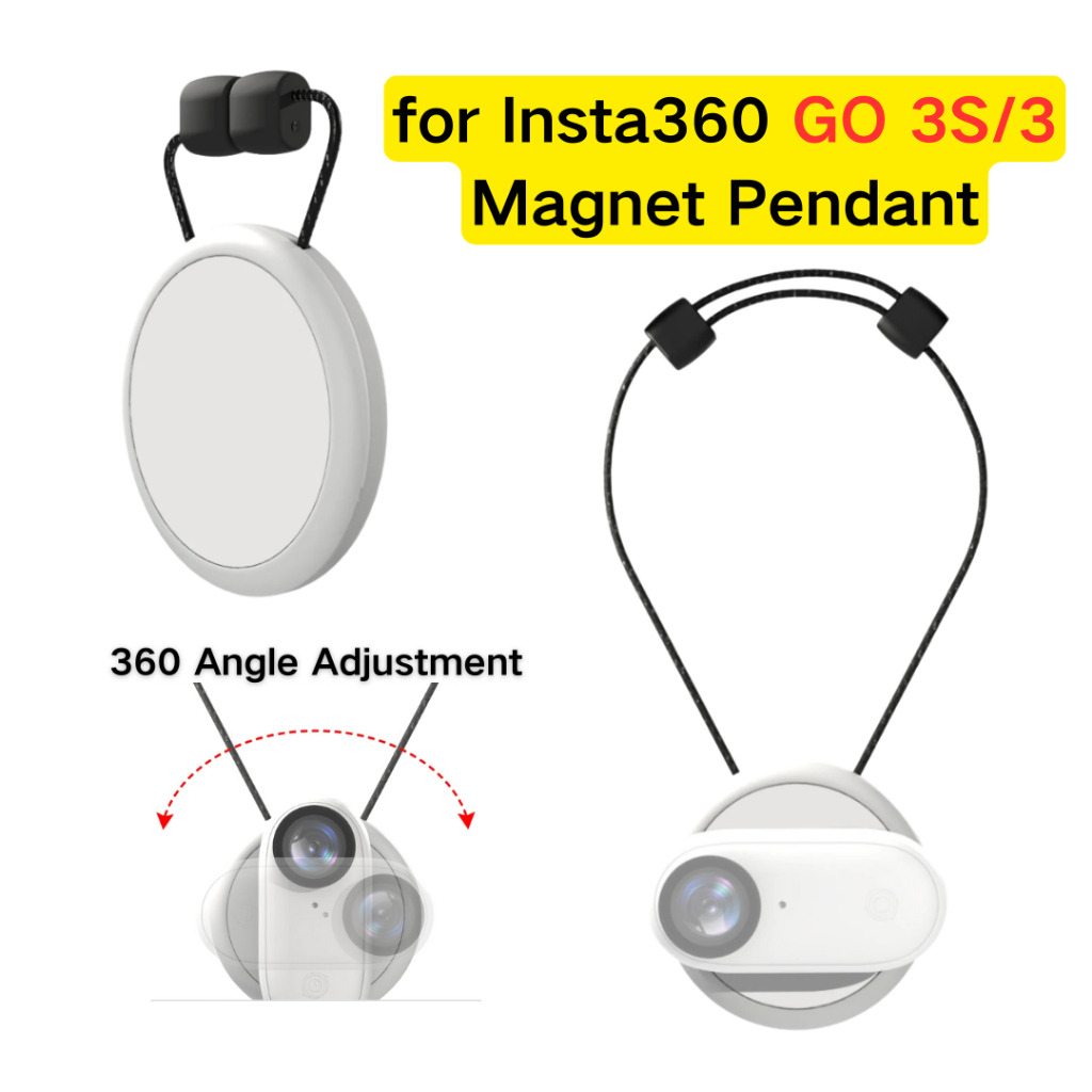 Insta360 GO 3S แม่เหล็กจี้ POV สร้อยคอวงเล็บ Lanyard มุมแทรกสําหรับ Insta 360 GO 3 & GO3S อุปกรณ์เสริม