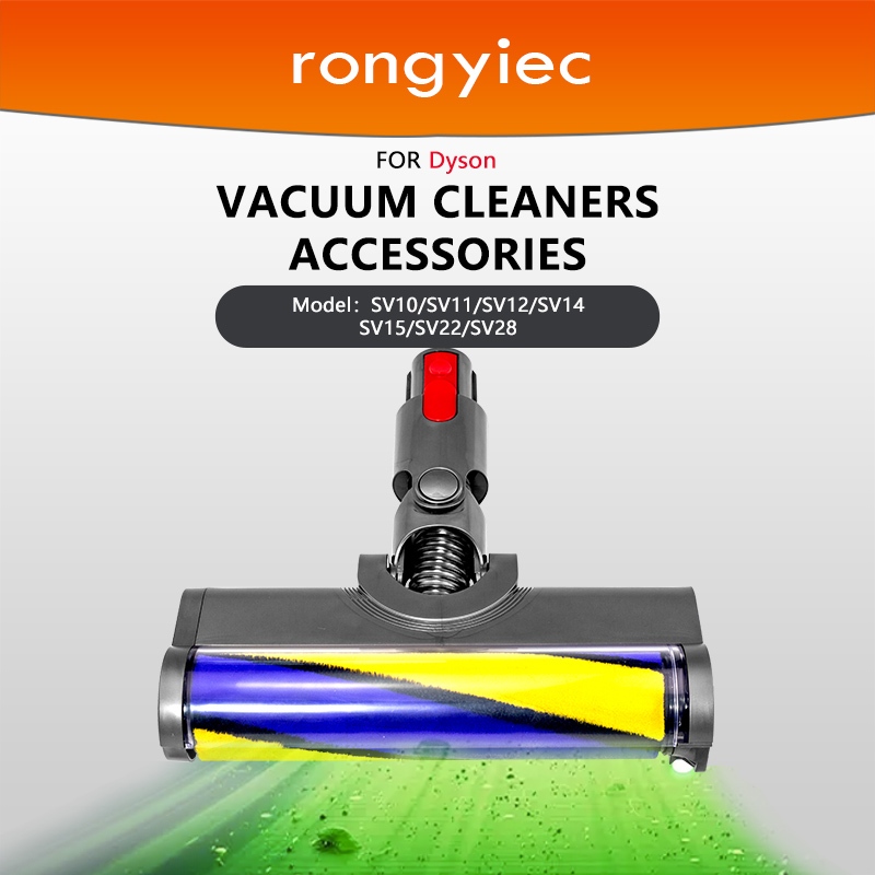 Rongyiec สําหรับ dyson ชิ้นส่วนเครื่องดูดฝุ่นและอุปกรณ์เสริม หัวแปรงพื้นพร้อม LED Kompatibel mit:SV1