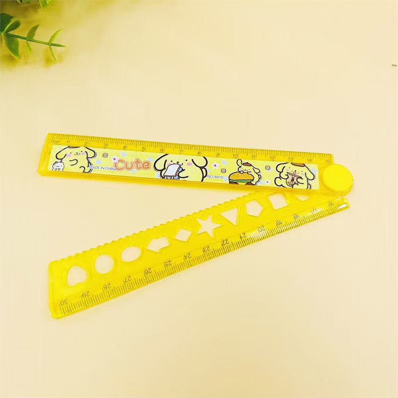 ทํางานพับไม้บรรทัด30เซนติเมตรโปร่งใสไม้บรรทัดนักเรียนเครื่องเขียน - รูปที่ 5