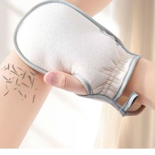 ผ้าขนหนูขัดสองด้านขจัดคราบแข็งแรงไม่ทําร้ายผิว เป็นเครื่องมื…