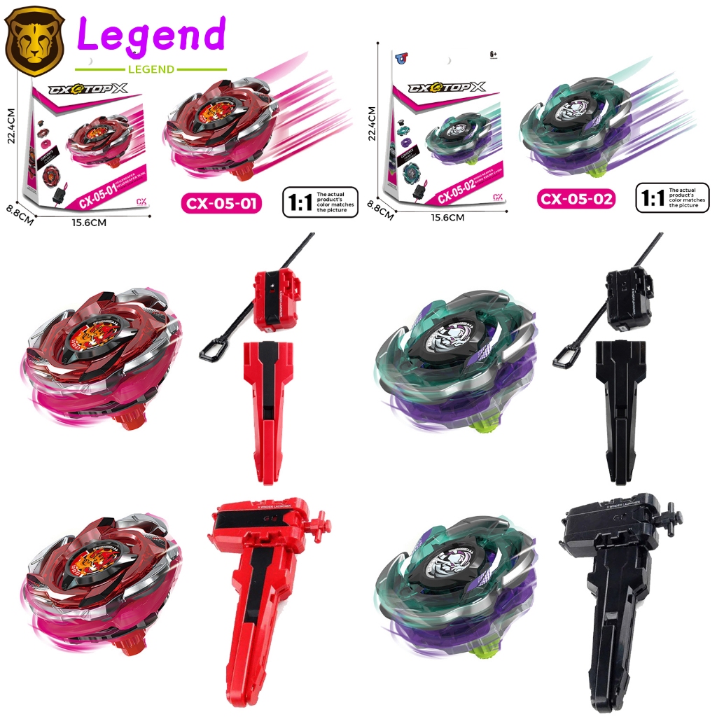 Gyros Burst CX-05-01~CX-05-02 ชุดกล่องหรือพร้อมชุด Launcher และด้ามจับ Gyros หรือไจโรชิ้นเดียว Spinn