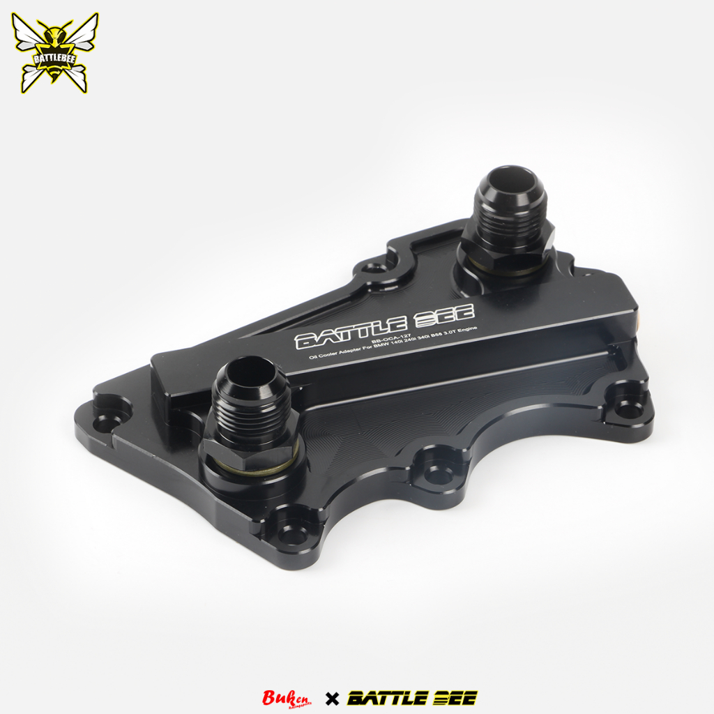 BATTLEBEE Racing รถการปรับเปลี่ยนเครื่องยนต์น้ํามัน Cooler อะแดปเตอร์สําหรับ BMW 140i 240i 340i Z4 T