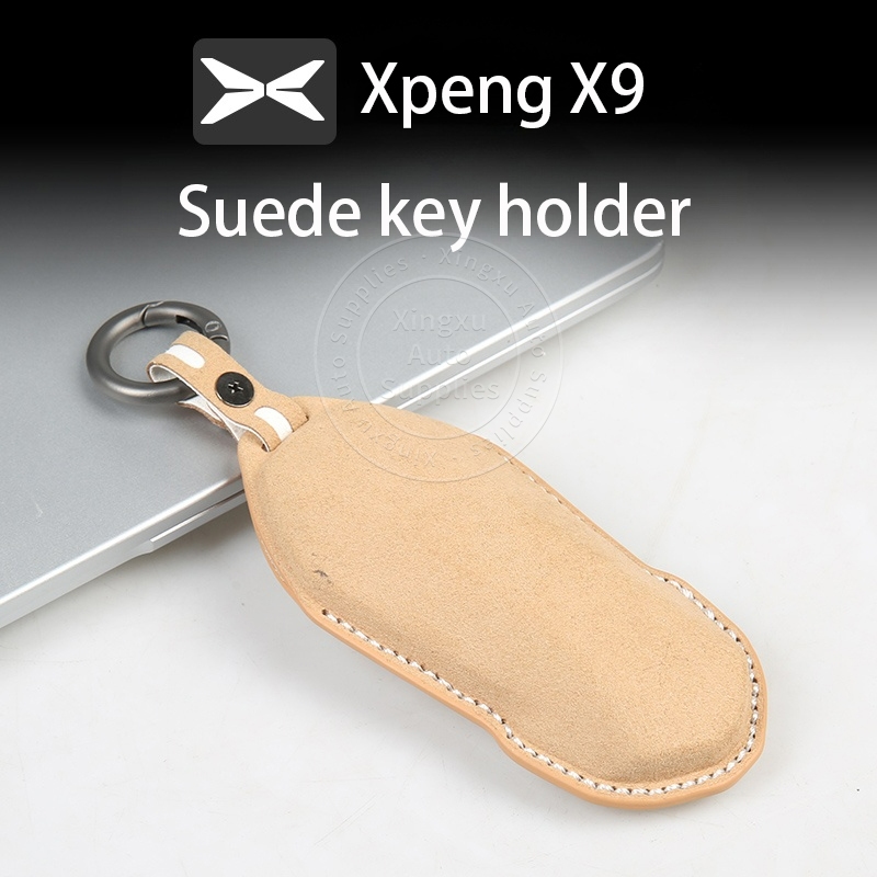 เหมาะสำหรับกระเป๋าใส่กุญแจรถยนต์หนังกลับ Xpeng X9