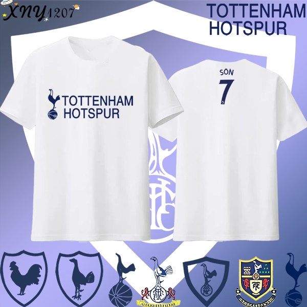 NEW เสื้อยืด Tottenham Hotspur (SPURS)  T-shirt ไม่จำกัดเพศ  ผ้าฝ้ายเนื้อนุ่ม มิติ แฟชั่นฤดูร้อน สํา