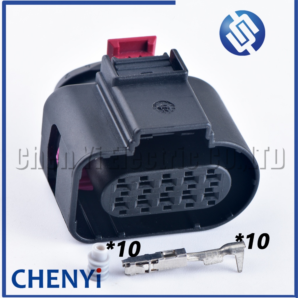 10 Pin รถยนต์กันน้ํา connector 4H0 973 715 4H0 973 715A ประตูล็อคโมดูลปลั๊กเรดาร์ปลั๊ก 4H0973715 4ชม