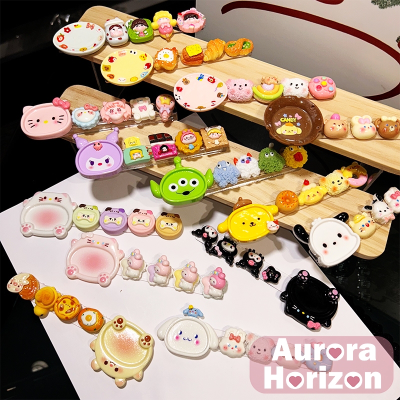 พร้อมส่งในกรุงเทพฯ  อุปกรณ์ทำเล็บในตัวเดียว 14 แบบ ขาตั้งปากกาเล็บ ลายการ์ตูนซานริโอ  มัลติฟังก์ชั่น คุโรมิ น่ารักสุดๆ วางปากกา จานสี