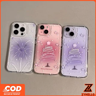 สําหรับ Vivo V70 FE V60 LITE V50 LITE V40 LITE Y05 Y19S Y04 Y29 Y29S Y03 Y18 Y200 Y300 สวย Blooming Love Christmas Tree กันกระแทก TPU เคสโทรศัพท์