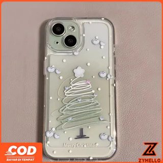 สําหรับ Vivo V70 FE V60 LITE V50 LITE V40 LITE Y05 Y19S Y04 Y29 Y29S Y03 Y18 Y200 Y300 สวย Blooming Love Christmas Tree กันกระแทก TPU เคสโทรศัพท์