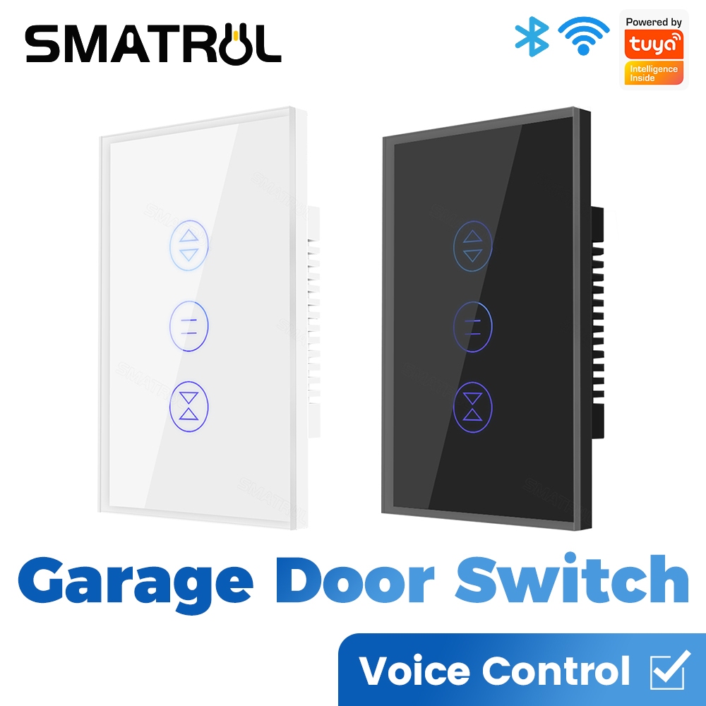 SMATRUL Tuya สมาร์ท WiFi สวิทช์สัมผัส Us บราซิลโรงรถ Rolling ประตูผนังแผงกระจกไฟฟ้า On Off App ทํางาน Smart Life