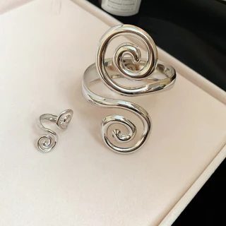 [เจวบิวตี้]สร้อยข้อมือเปิดเกลียวโลหะผสมสไตล์ยุโรปและอเมริกาส่วนบุคคลแฟชั่นตกแต่งมือระดับไฮเอนด์สําหรับผู้หญิง