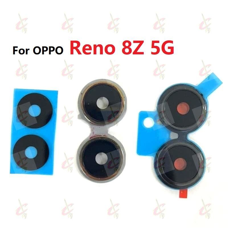 ฝาครอบเลนส์กระจกกล้องพร้อมกรอบสําหรับ oppo Reno 8Z 5G