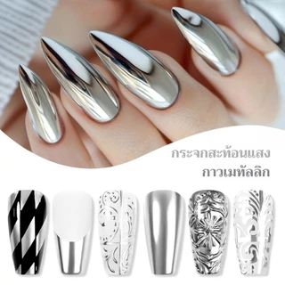 XEIJAYI 15มล น้ำยาทาเล็บสีเงินเมทัลลิกใหม่ ติดทนนาน เหมาะสำหรับงาน DIY ที่บ้านและร้านทำเล็บ