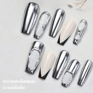 XEIJAYI 15มล น้ำยาทาเล็บสีเงินเมทัลลิกใหม่ ติดทนนาน เหมาะสำหรับงาน DIY ที่บ้านและร้านทำเล็บ