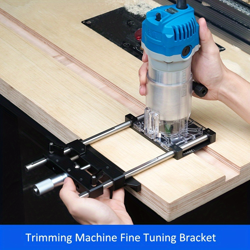 Professional อลูมิเนียมอัลลอยด์ขอบตัดท่องเที่ยว Trimmer อเนกประสงค์ Fine-tuner Rest Slotting เครื่องมืองานไม้ที่มีความแม่นยําสูง