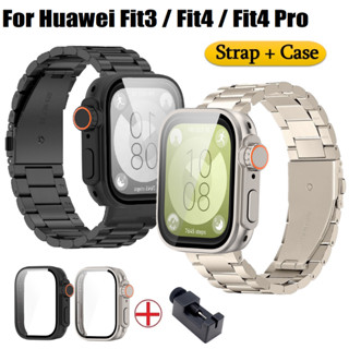 หรูหราสแตนเลสสตีล huawei watch fit 3 สาย + เคส Huawei watch …