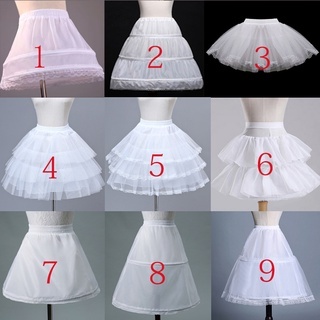กระโปรงสําหรับสาว Crinoline Wedding Puffy Underkirt ชุดเจ้าหญิง Little Baby Birthday Party Accessory