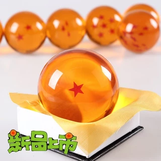 เกรดสูง Dragon Ball Z 3D ลูกบอลคริสตัล 1-7 ดาว 5.7/7.6 ซม สีเหลือง Crystal Ball พร้อมกล่องสีอิสระ