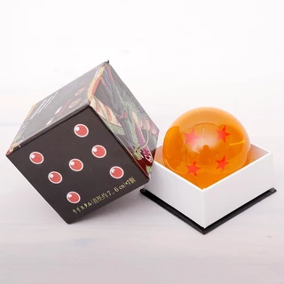 เกรดสูง Dragon Ball Z 3D ลูกบอลคริสตัล 1-7 ดาว 5.7/7.6 ซม สีเหลือง Crystal Ball พร้อมกล่องสีอิสระ