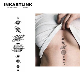 ดาวเคราะห์ 9 ดวง สติกเกอร์รอยสักชั่วคราว รอยสักมายากลกันน้ำต…