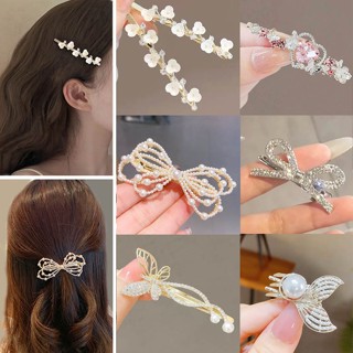 ญี่ปุ่นเกาหลีหวานอารมณ์แฟชั่น พลอยเทียม ดอกไม้มุกที่สวยหรูโบ…