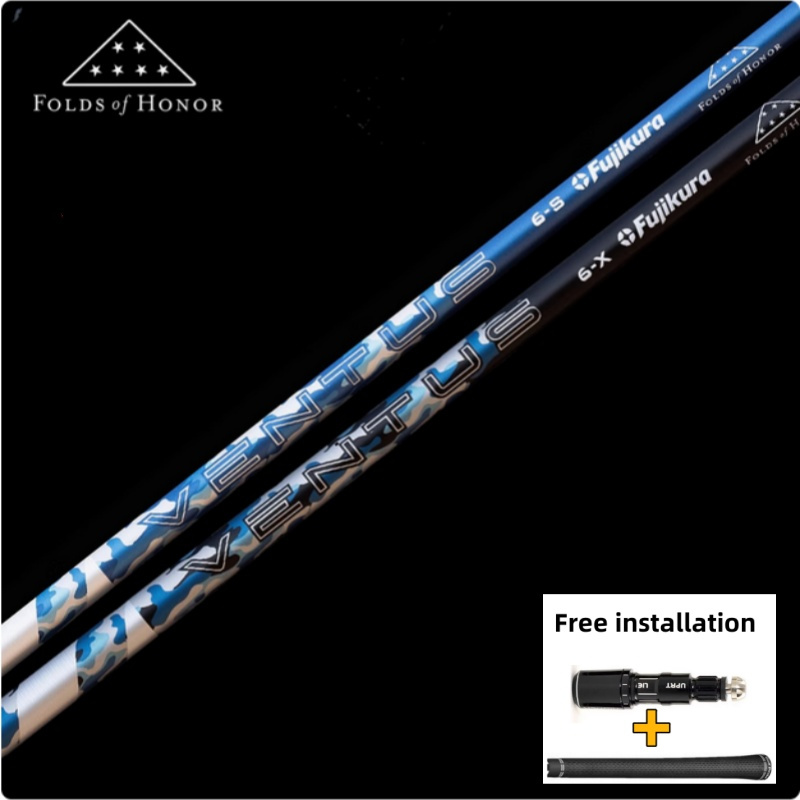 2025 เพลากอล์ฟใหม่ Fujikura VENTUS สีฟ้า / สีดำ เคลือบcamouflage รุ่นจํากัด เพลาไดรเวอร์กอล์ฟ S / R / X / SR Flex เพลากราไฟต์ เพลาไม้ Frees แขนและจับ