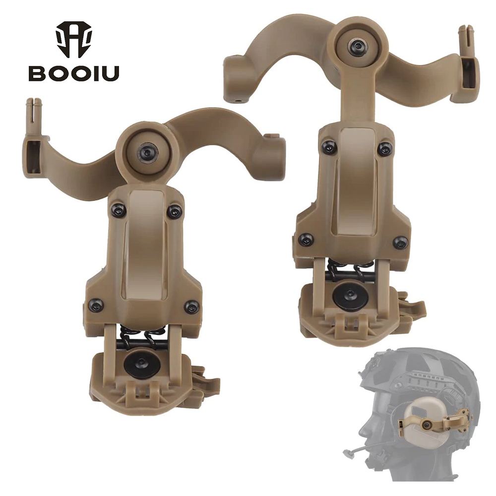 Booiu ยุทธวิธีหูฟังยึด Fast หมวกกันน็อค Rail Mount Adapter OPS CORE ARC/Wendy ยุทธวิธี Pickup ชุดหูฟังผู้ถือ