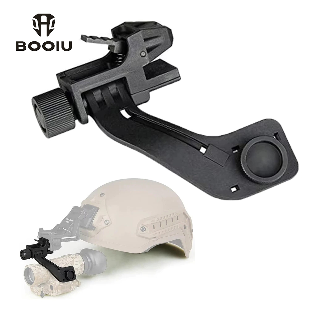 Booiu ยุทธวิธี MICH FAST หมวกกันน็อค J Arm สําหรับ NVG PVS-14 PVS-7 Monocular Night Vision J Arm Mou