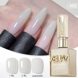 XEIJAYI 15มล--M002 น้ำยาทาเล็บสีขาวน้ำนมมะพร้าว เหมาะกับการทำเล็บที่บ้านและร้านทำเล็บ ของขวัญวันหยุด